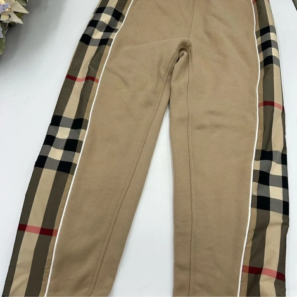 Kids Burberry vintage check 100% cotton sweatpants size 12 yr 152 cm